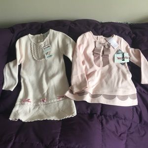 NWT set of 2 dresses in blush pink 18 month